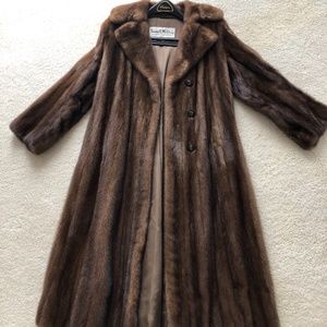 Mink Coat Long  S/M